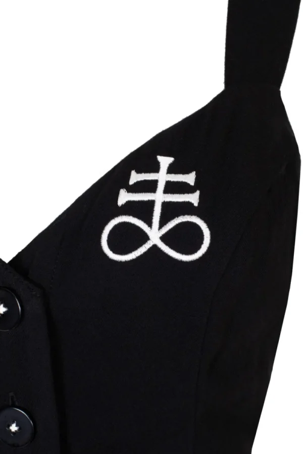 Hell Bunny Dresses | Dresses With Pockets>Destroya Knee Dress Black
