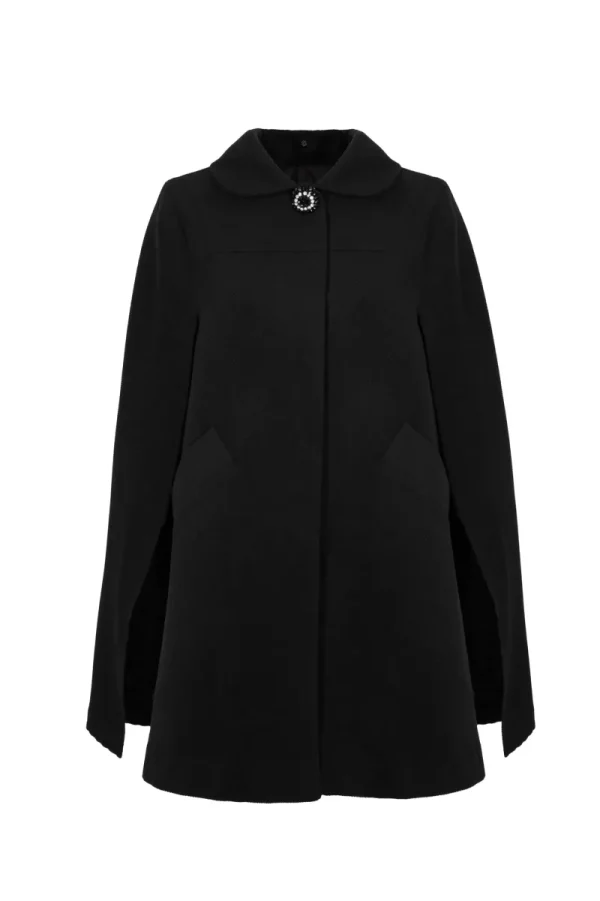 Hell Bunny Coats & Jackets | Coats & Jackets>Devon Cape Coat Black