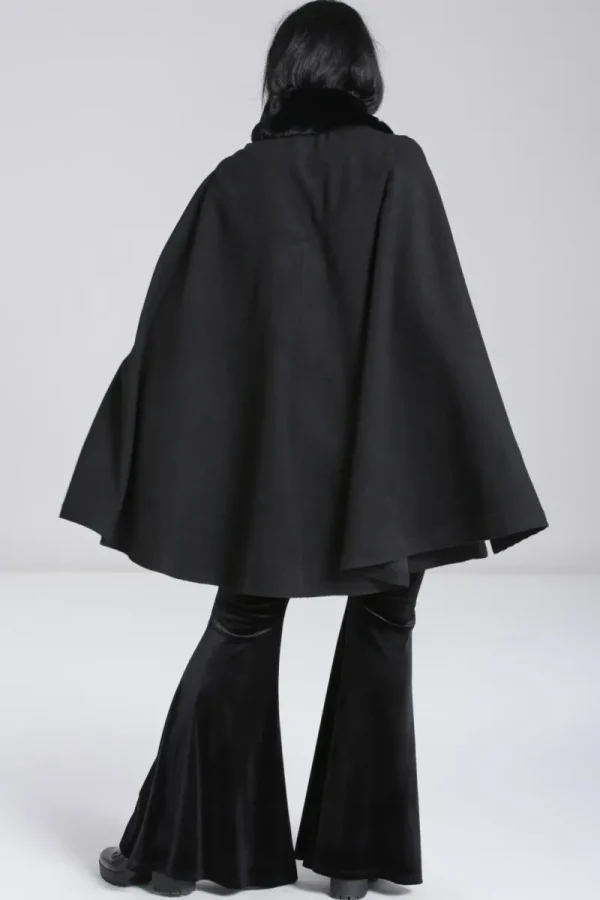 Hell Bunny Coats & Jackets | Coats & Jackets>Devon Cape Coat Black