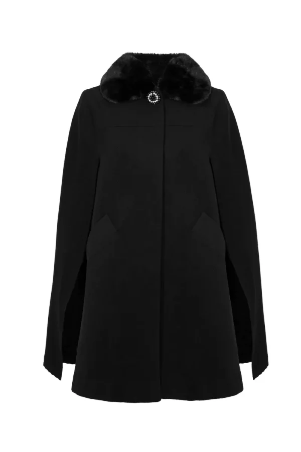 Hell Bunny Coats & Jackets | Coats & Jackets>Devon Cape Coat Black