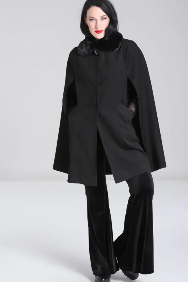 Hell Bunny Coats & Jackets | Coats & Jackets>Devon Cape Coat Black