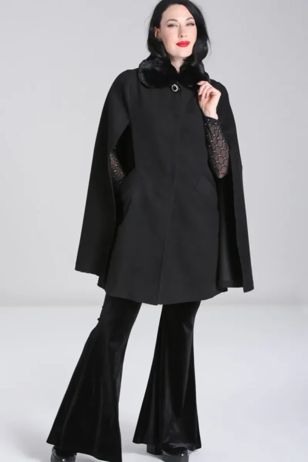 Hell Bunny Coats & Jackets | Coats & Jackets>Devon Cape Coat Black