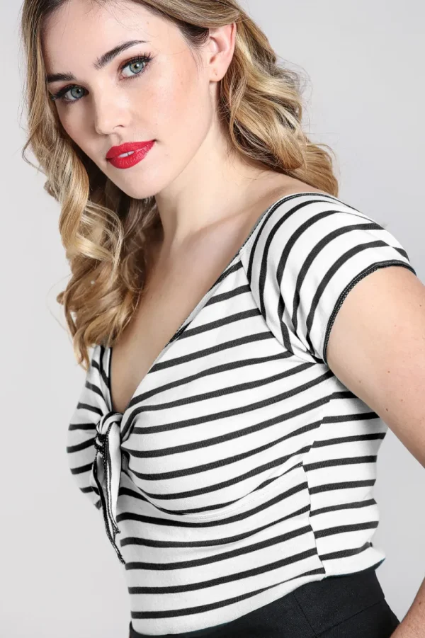 Hell Bunny Tops | Knitwear>Dolly Top - New Black