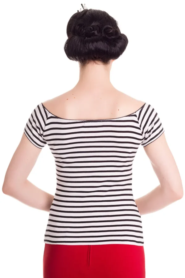 Hell Bunny Tops>Dolly Top A Black