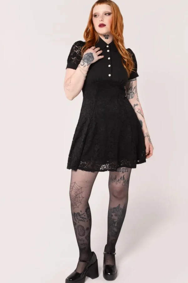 Hell Bunny Dresses | Vintage Dresses>Dominica Mini Dress Black