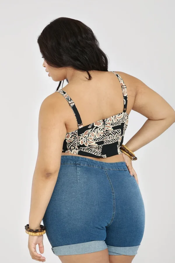 Hell Bunny Tops | Tops>Dominique Crop Top Black