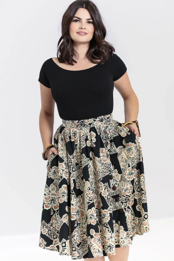Hell Bunny Skirts | Skirts>Dominique 50's Skirt Black