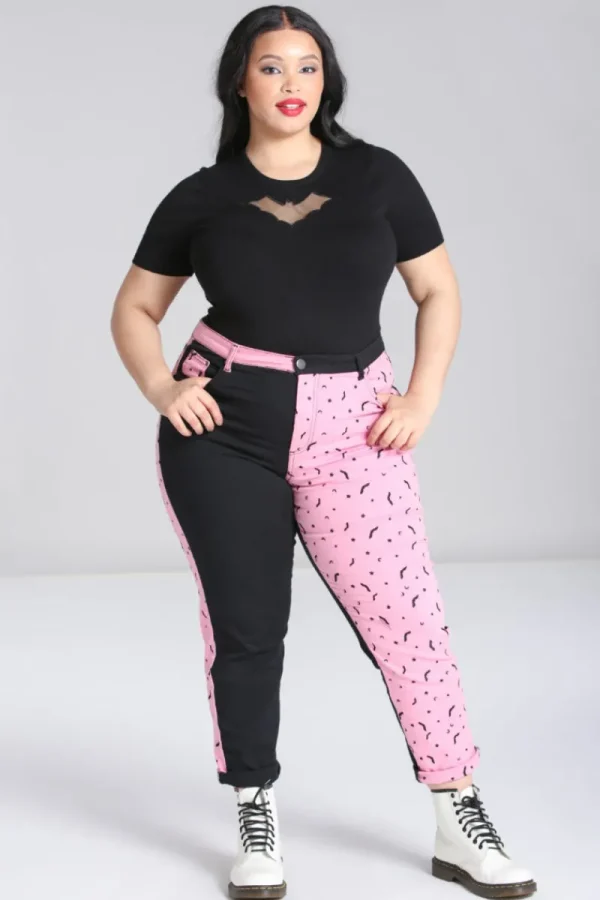 Hell Bunny Trousers & Shorts | Trousers & Shorts>Duo Bat Jeans