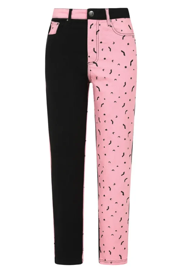 Hell Bunny Trousers & Shorts | Trousers & Shorts>Duo Bat Jeans