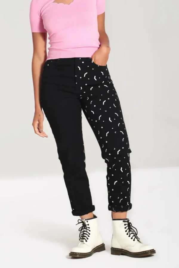 Hell Bunny Trousers & Shorts | Trousers & Shorts>Duo Bat Jeans