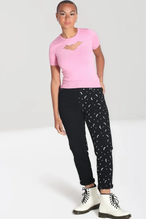 Hell Bunny Trousers & Shorts | Trousers & Shorts>Duo Bat Jeans