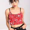 Hell Bunny Tops | Tops>Emmylou Crop Top Red