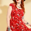 Hell Bunny Dresses | Dresses>Emmylou Mini Dress Red