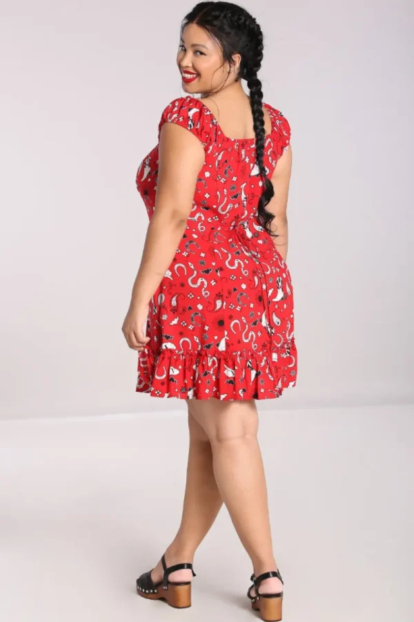 Hell Bunny Dresses | Dresses>Emmylou Mini Dress Red