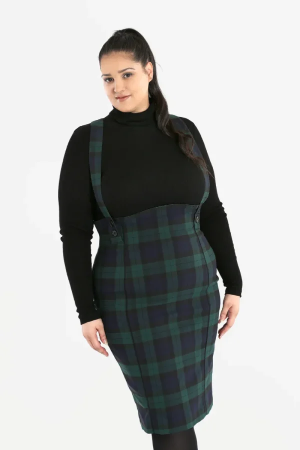 Hell Bunny Skirts | Skirts>Evelyn Pinafore Skirt Green