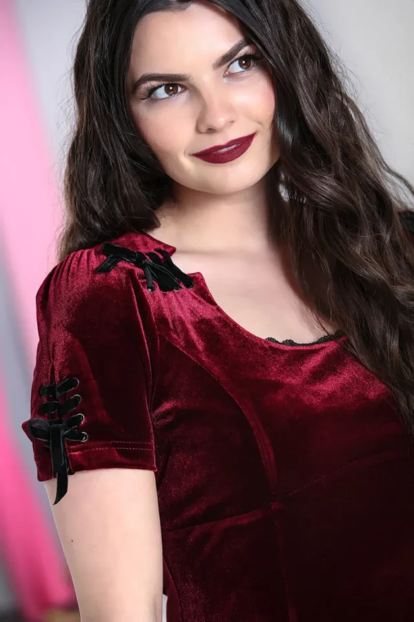 Hell Bunny Dresses | Dresses>Everly Mini Dress Wine