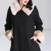 Hell Bunny Coats & Jackets>Faustine Coat Black