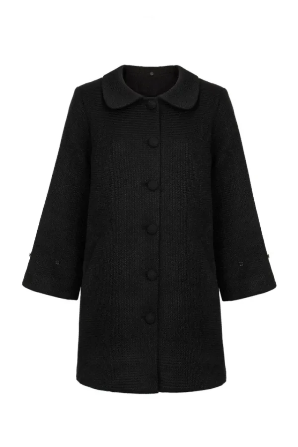 Hell Bunny Coats & Jackets>Faustine Coat Black