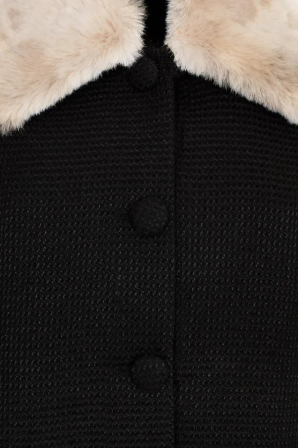 Hell Bunny Coats & Jackets>Faustine Coat Black