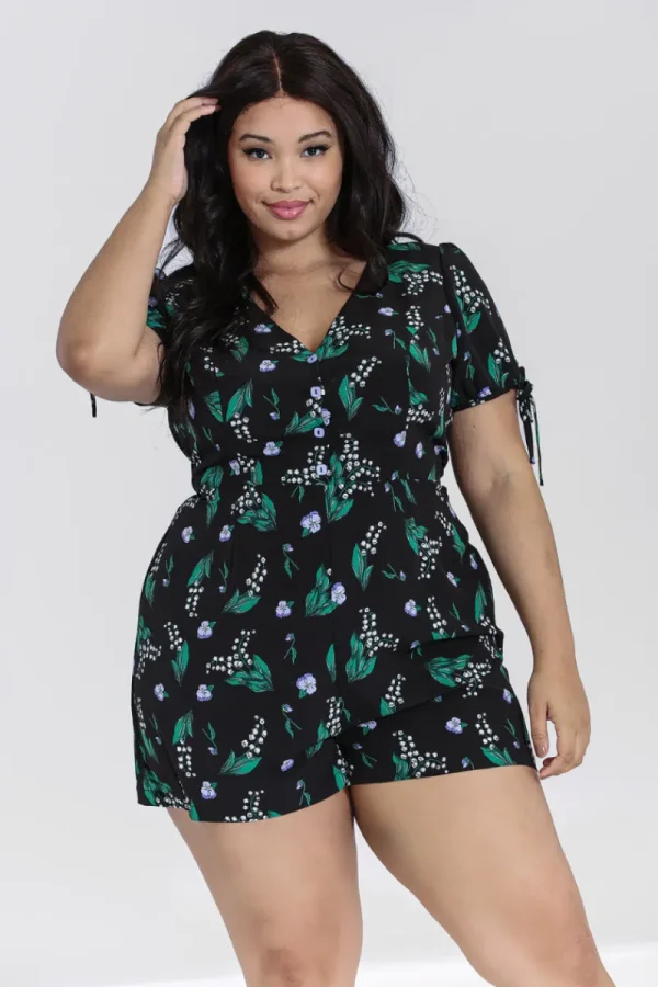 Hell Bunny Jumpsuits & Playsuits | Jumpsuits & Playsuits>Good Luck Playsuit Black