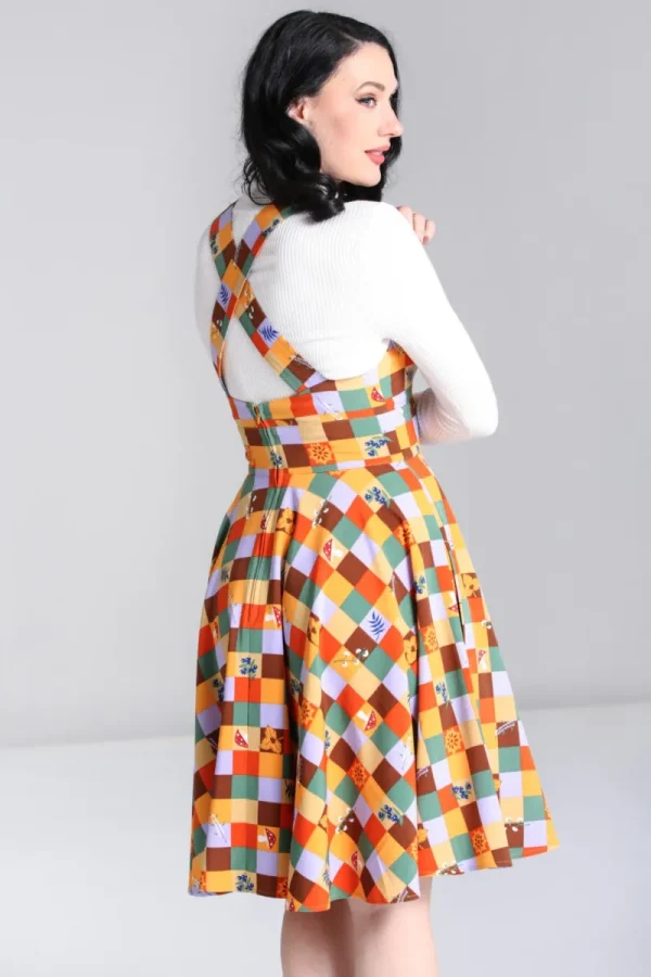 Hell Bunny Dresses | Dresses>Hawthorn Pinafore Dress MultiColour