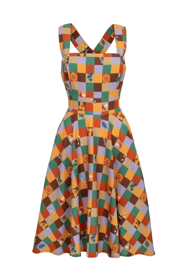 Hell Bunny Dresses | Dresses>Hawthorn Pinafore Dress MultiColour