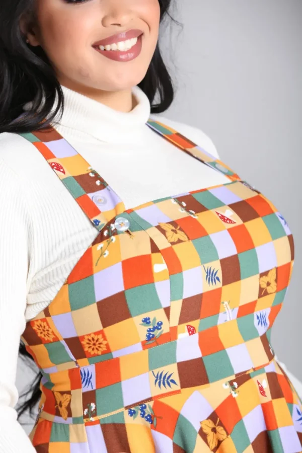 Hell Bunny Dresses | Dresses>Hawthorn Pinafore Dress MultiColour