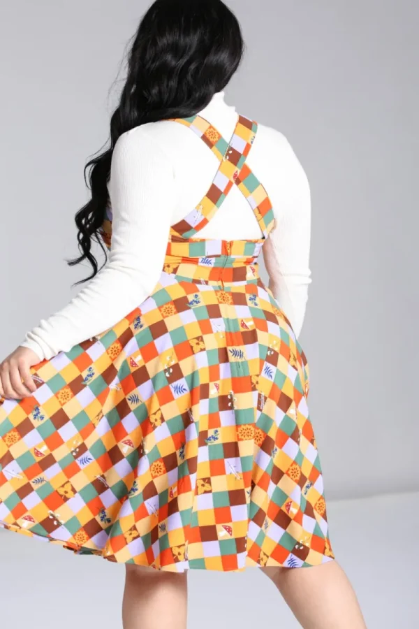 Hell Bunny Dresses | Dresses>Hawthorn Pinafore Dress MultiColour