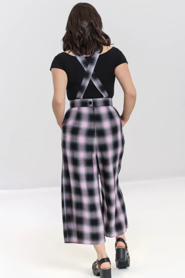 Hell Bunny Trousers & Shorts | Trousers & Shorts>Hayley Dungarees Pink