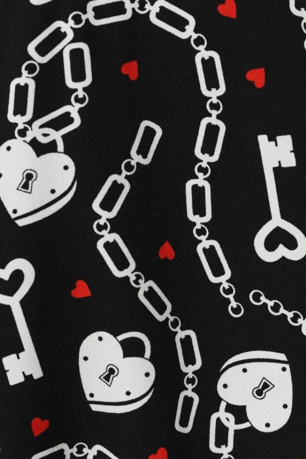 Hell Bunny Skirts | Skirts>Heart Lock Mini Skirt Black