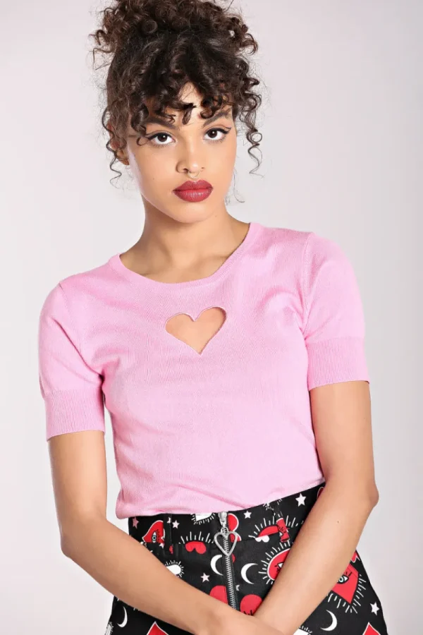 Hell Bunny Tops | Knitwear>Heart Top