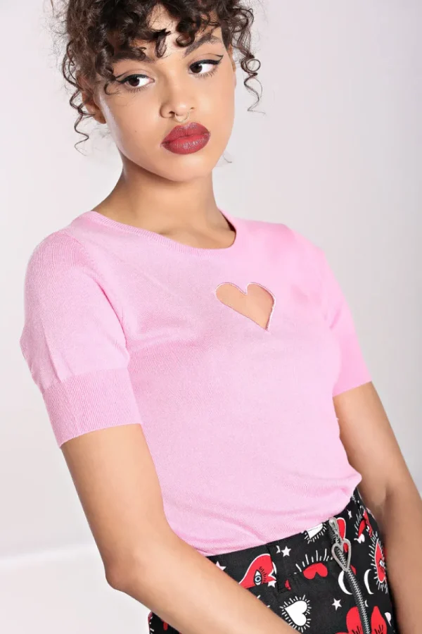 Hell Bunny Tops | Knitwear>Heart Top