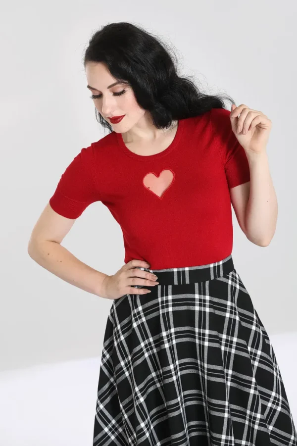Hell Bunny Tops | Knitwear>Heart Top