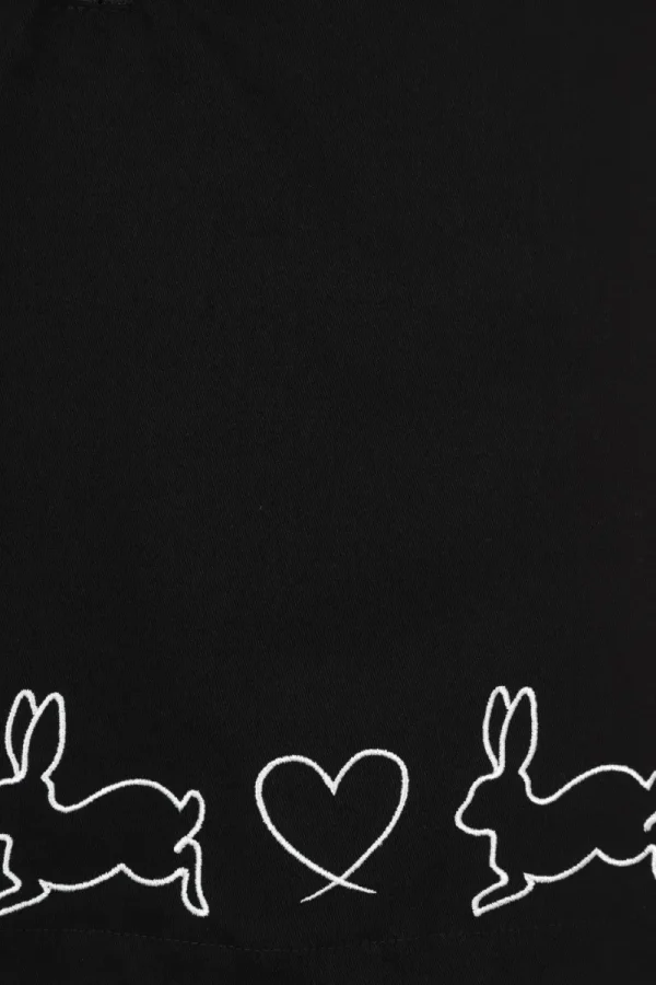 Hell Bunny Skirts>Hop Along Mini Skirt Black