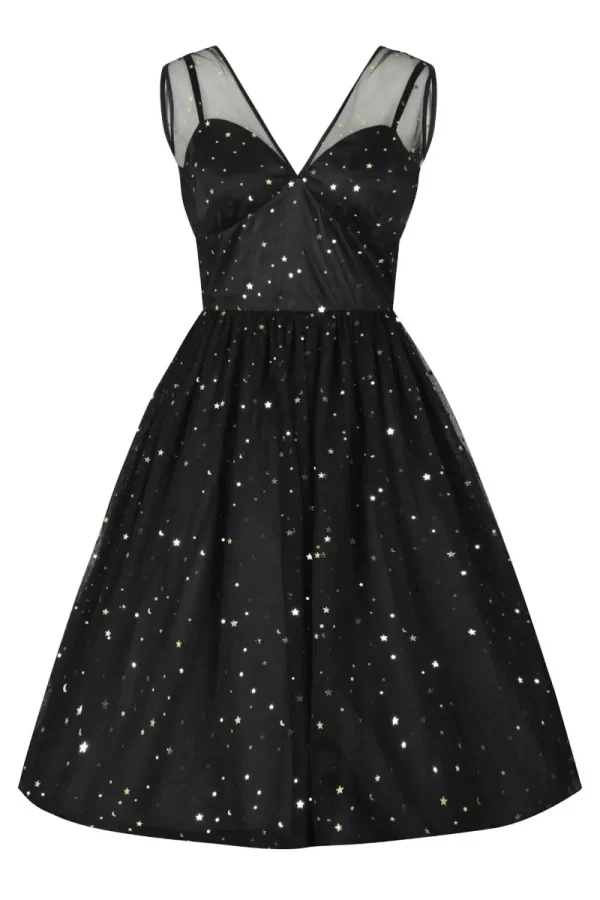 Hell Bunny Dresses>Infinity 50's Dress Black