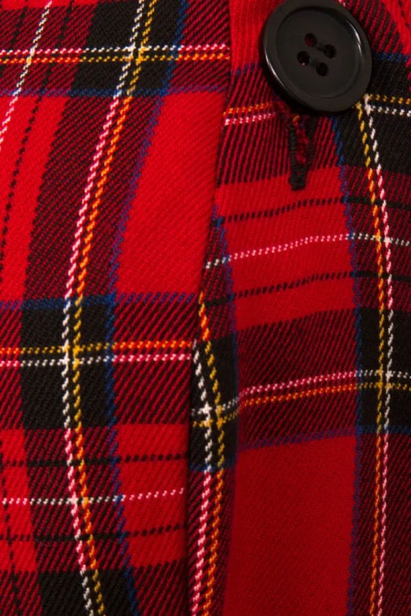 Hell Bunny Dresses | Dresses With Pockets>Irvine Pinafore Dress Red