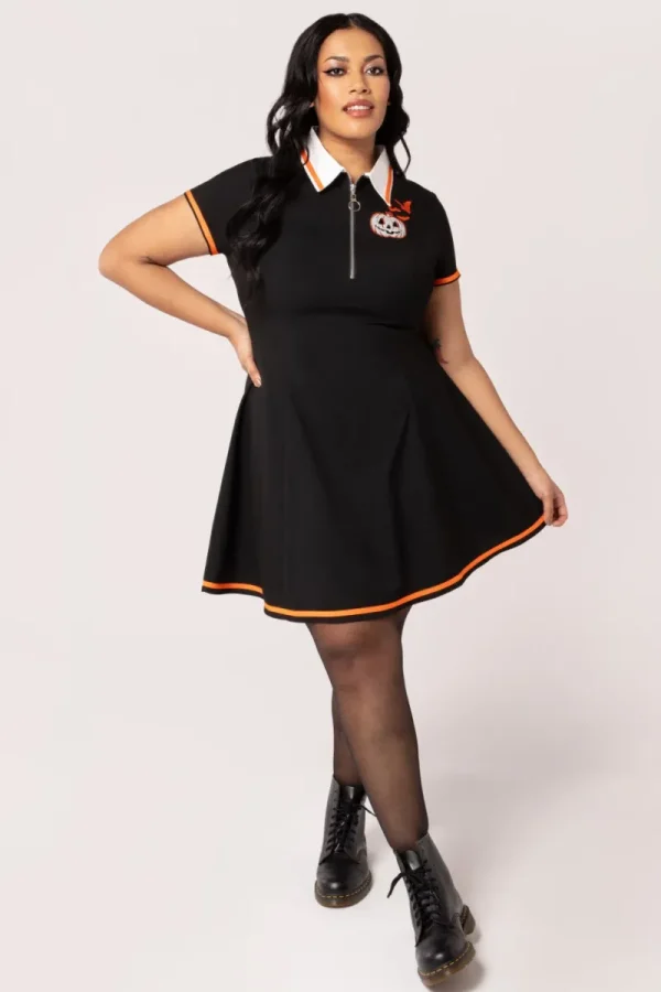 Hell Bunny Dresses | Mini Dresses>Jack-O-Lantern Dress Black
