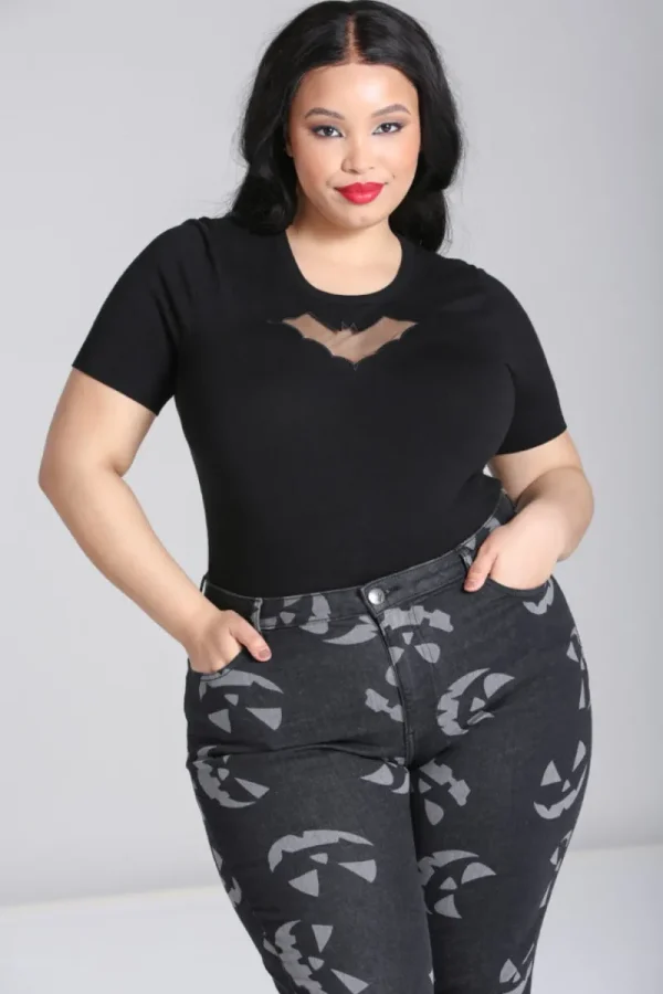 Hell Bunny Trousers & Shorts | Trousers & Shorts>Jack-O-Lantern Jeans Black