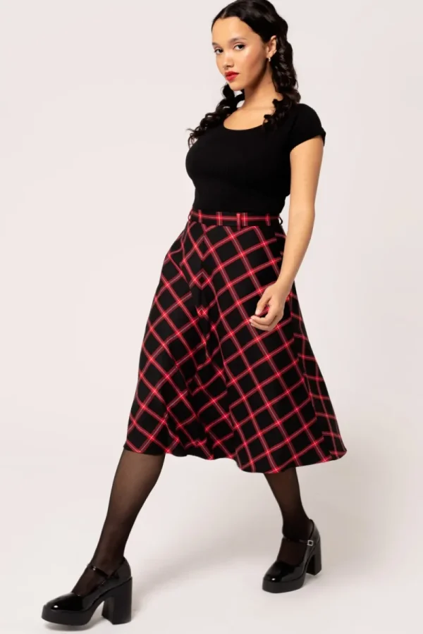 Hell Bunny Skirts | Skirts>Janine Skirt Black/Red