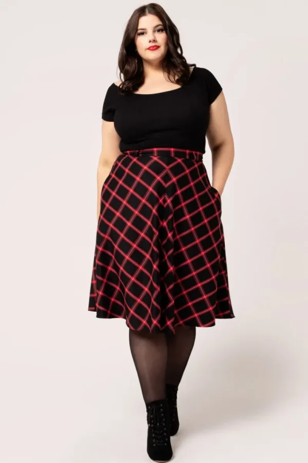 Hell Bunny Skirts | Skirts>Janine Skirt Black/Red