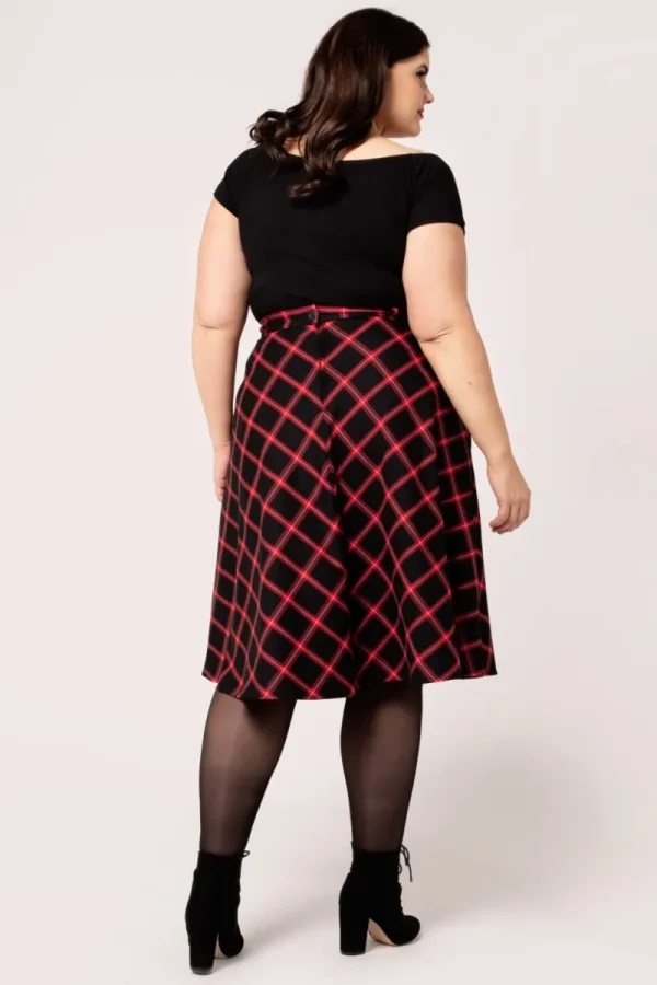 Hell Bunny Skirts | Skirts>Janine Skirt Black/Red