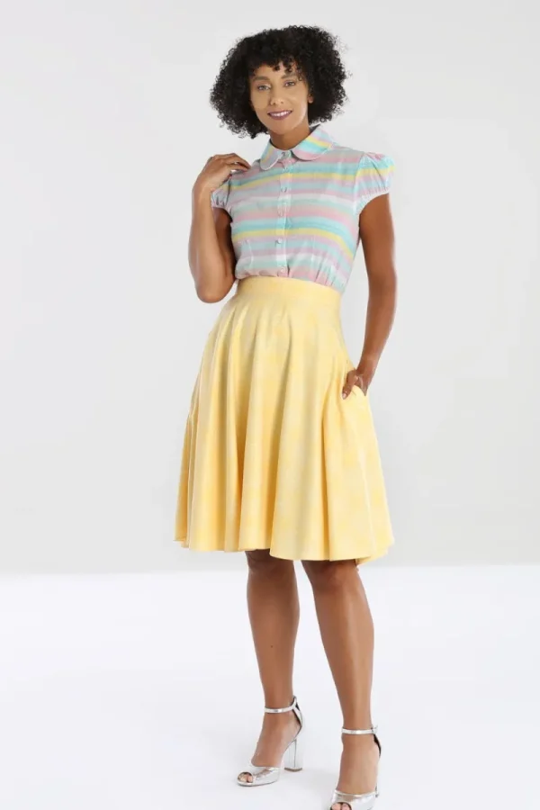 Hell Bunny Skirts | Skirts>Joy Mid Skirt Yellow