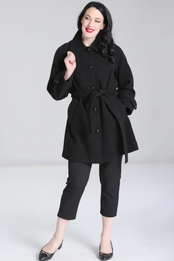 Hell Bunny Coats & Jackets>Juliette Coat Black