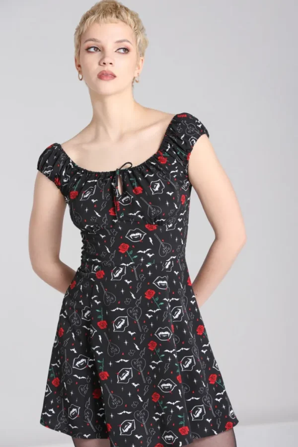 Hell Bunny Dresses | Dresses>Lilith Mini Dress Black