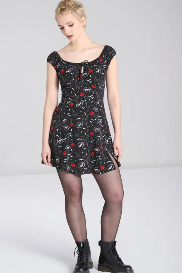 Hell Bunny Dresses | Dresses>Lilith Mini Dress Black