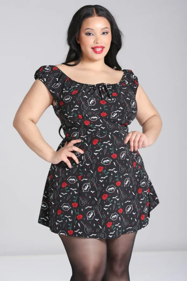 Hell Bunny Dresses | Dresses>Lilith Mini Dress Black