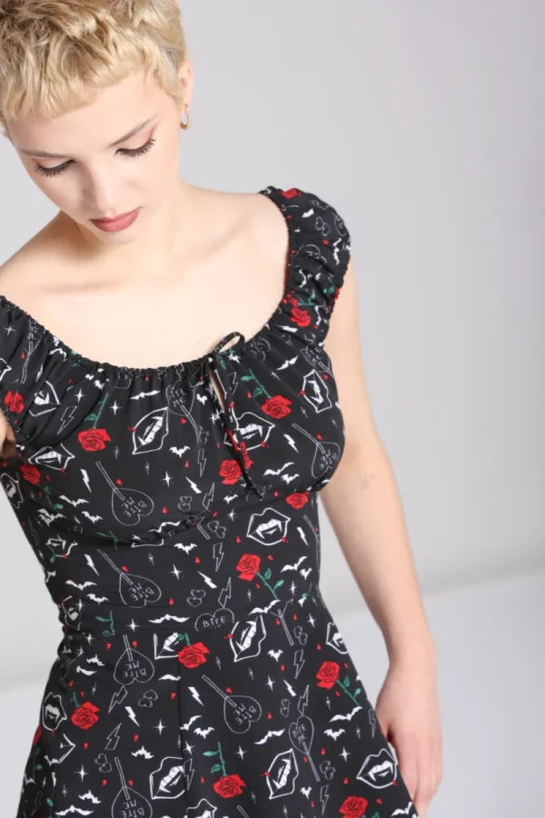 Hell Bunny Dresses | Dresses>Lilith Mini Dress Black