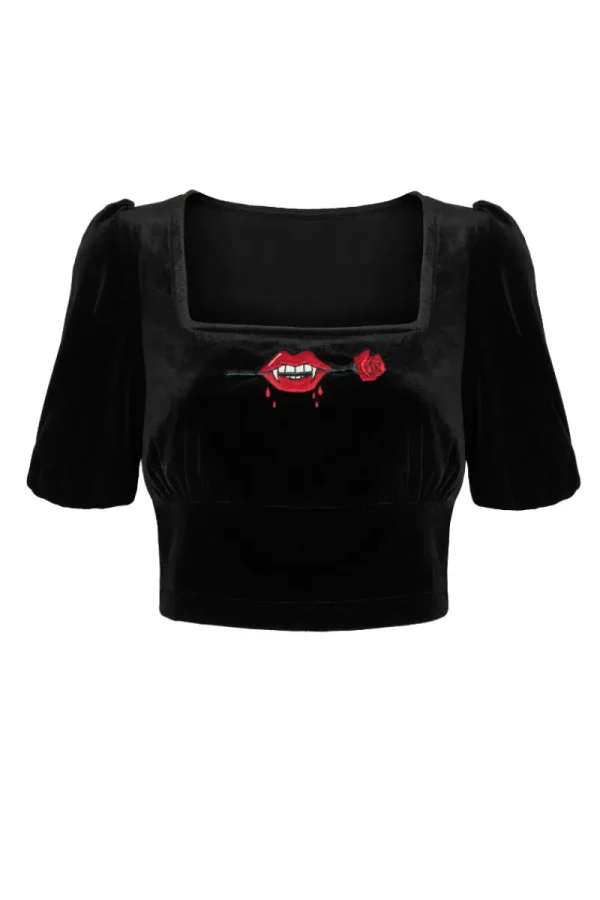 Hell Bunny Tops | Tops>Lilith Top Black