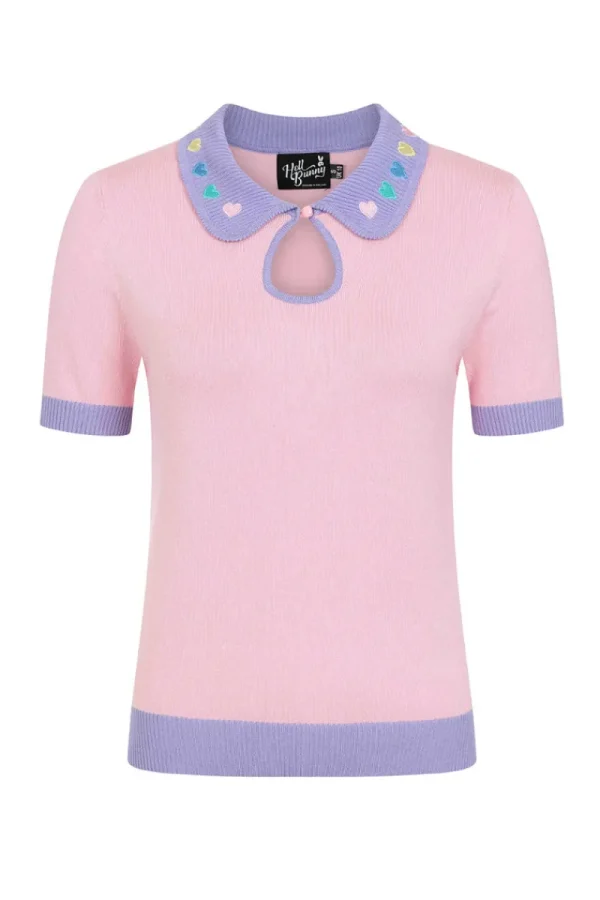 Hell Bunny Tops | Knitwear>Lollie Top Pink
