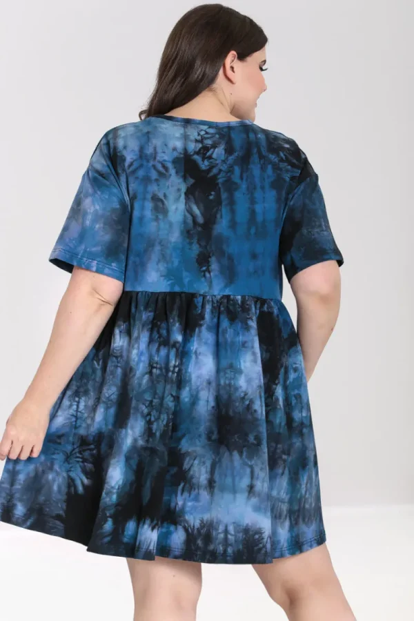 Hell Bunny Dresses | Loungewear>Lost Mini Dress Navy
